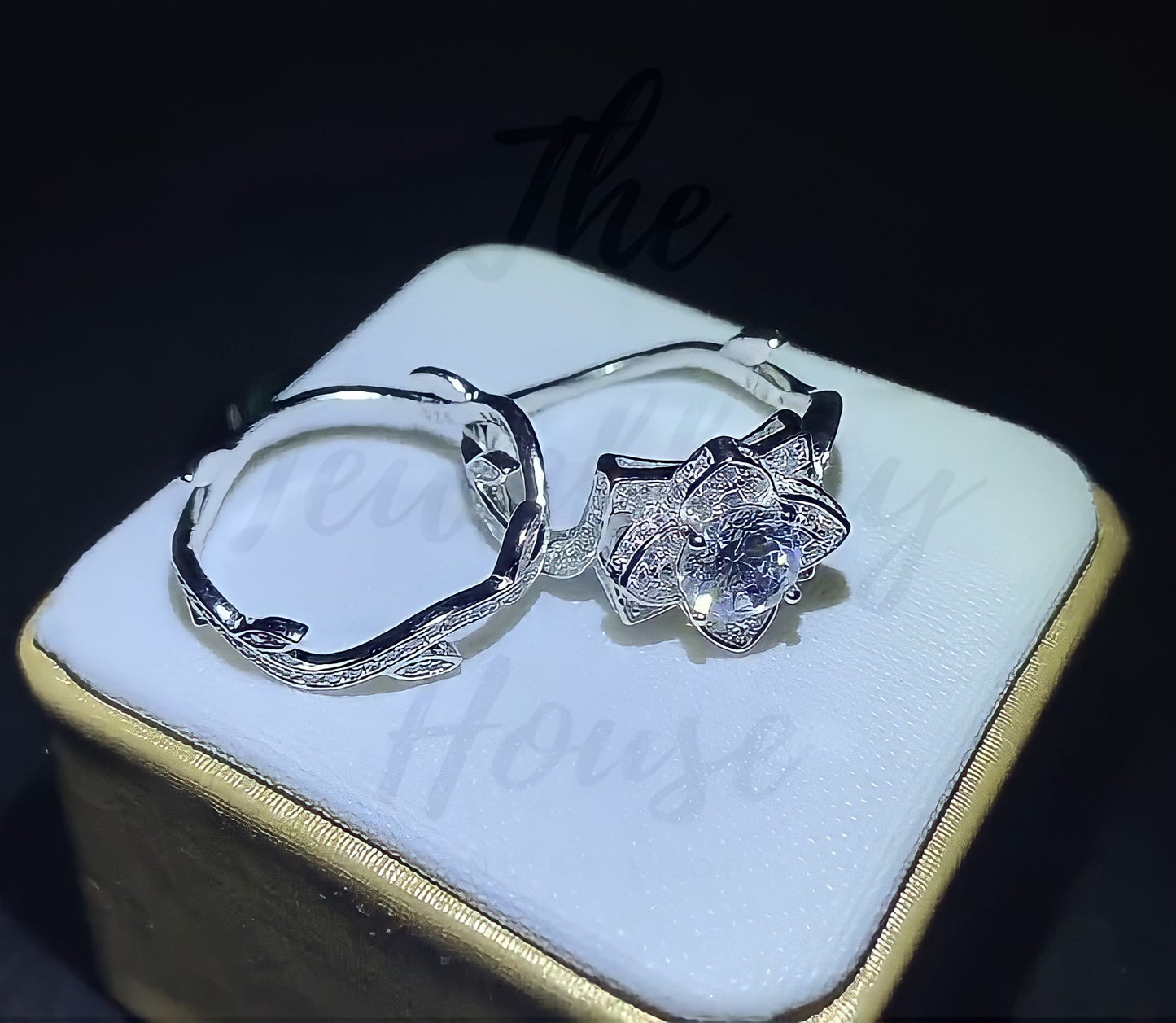 The Flower of Life 2.3 Carats Wedding Ring - the jewellery house