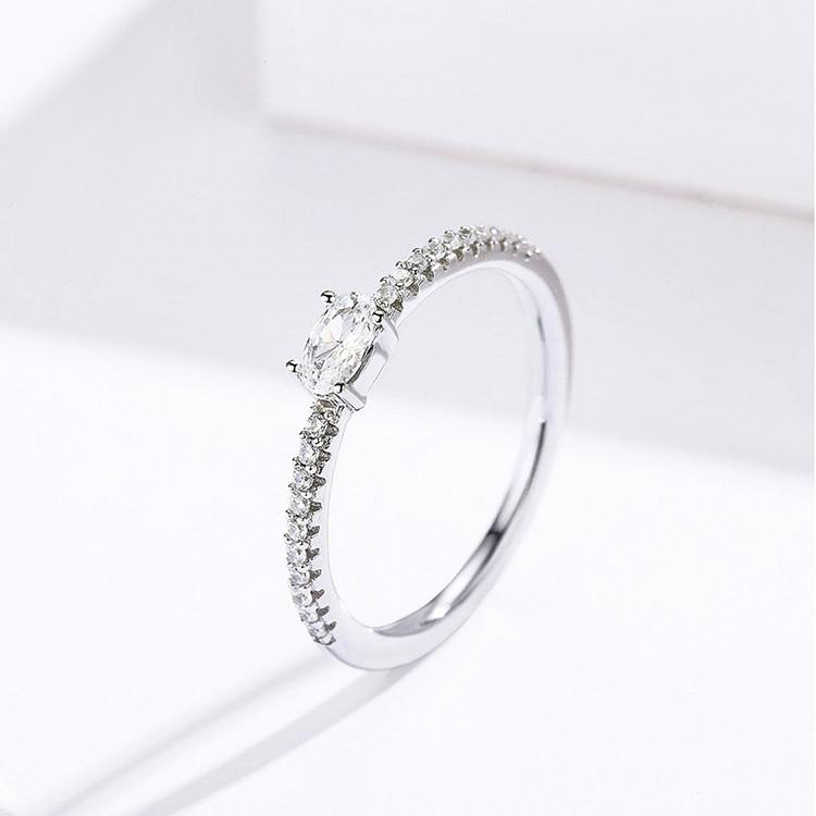 Crystal Fashion Sterling Silver Zircon Rings - the jewellery house