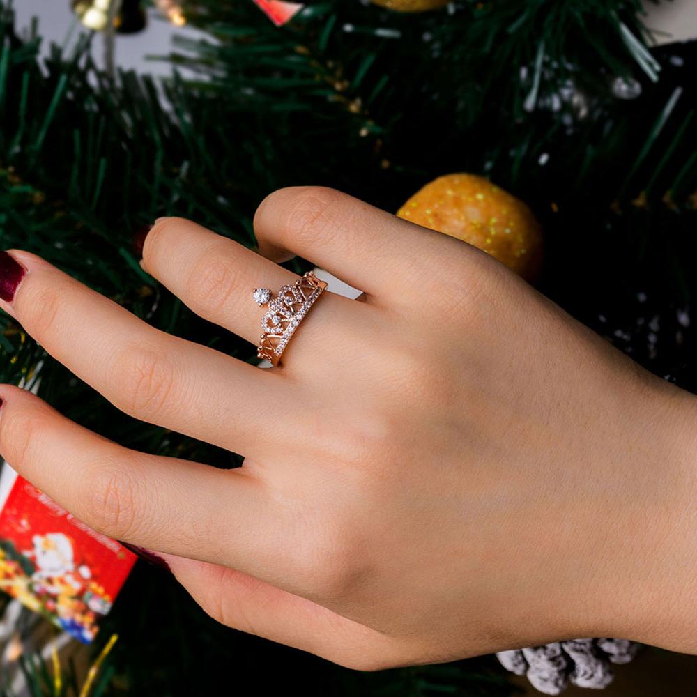 Zircon Rose Gold Fashion Luxury Wedding Rings - The Jewellery House