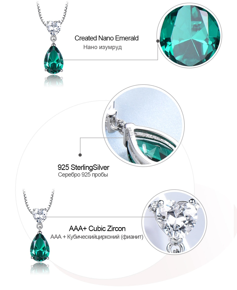 The Emerald Flame Necklace - the jewellery house