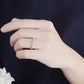 Handmade ring female European and American luxury micro-inlaid zircon ring wedding ring