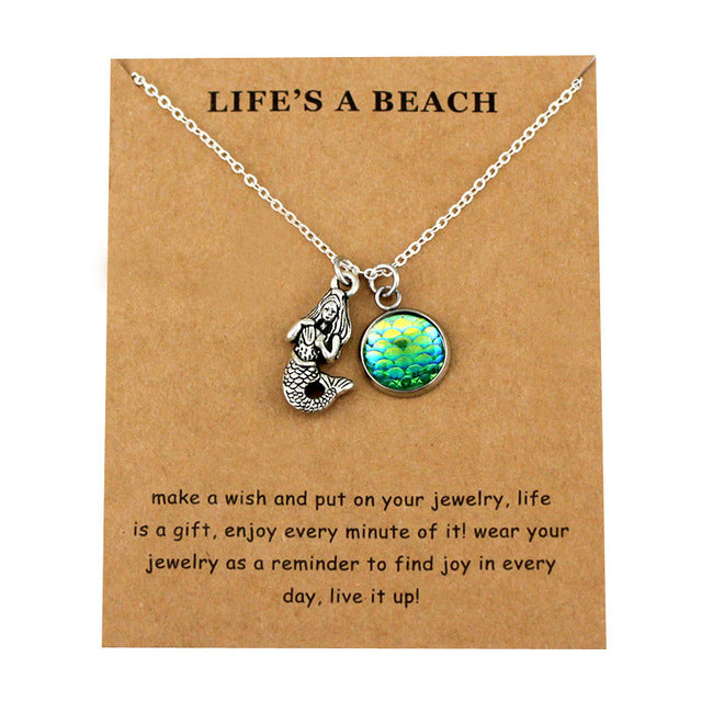 Starfish Shell Turtle Fish Shark Necklaces Women Men Beach