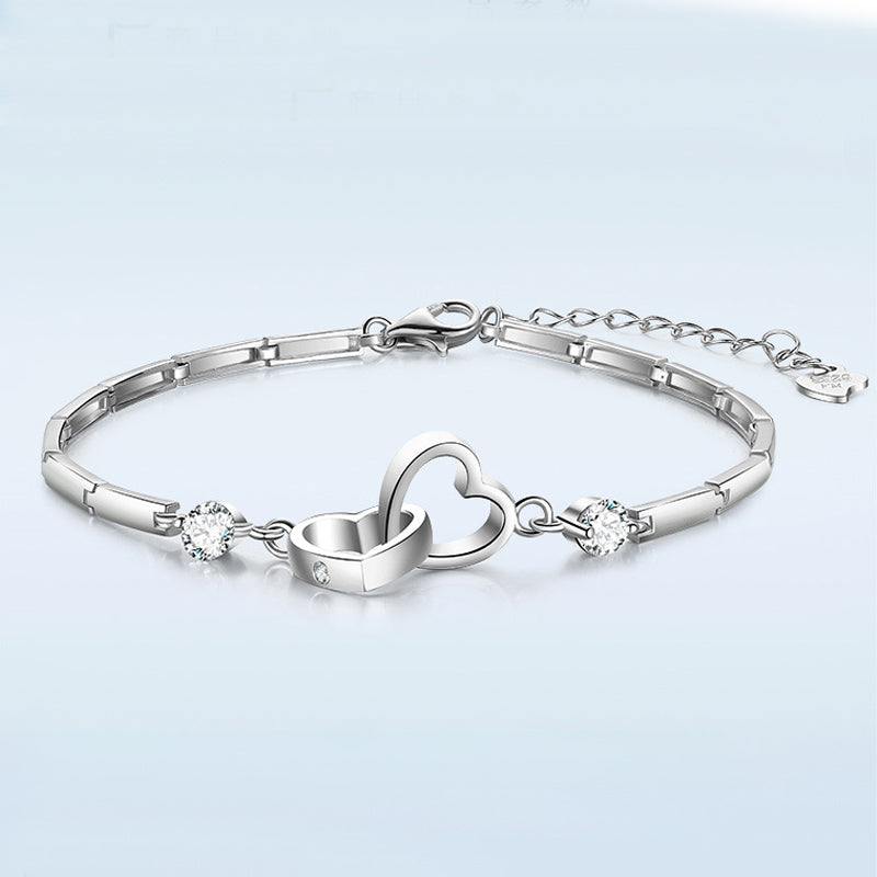 Charms 925 Sterling Silver Bracelets Bangles For Women