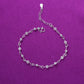 Silver Anklets 925 Fashion Silver Jewelry Hollow Beads Anklet for Women Girls Friend Foot Barefoot Leg Jewelry