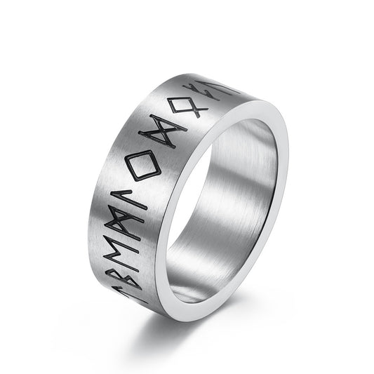 Titanium Steel Matte Brushed Ring Ring Men's And Women's Bracelets