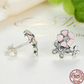 Sterling Silver Daisy Cherry Blossom Earrings