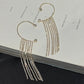 Fashionable And Simple Long Tassel Earrings