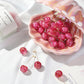 New Net Red Temperament French Dried Cherry Long Sweet And Fashionable Cherry Earrings