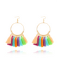 Big Round Drop Dangle Earrings