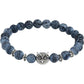 Natural Stone Owl Head Yoga Bracelet