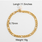 Fashion 18K Gold Plated Stainless Steel Anklets