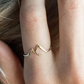 Mountain-shaped Copper Creative Custom Ladies Ring