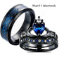 Crown love sapphire female ring