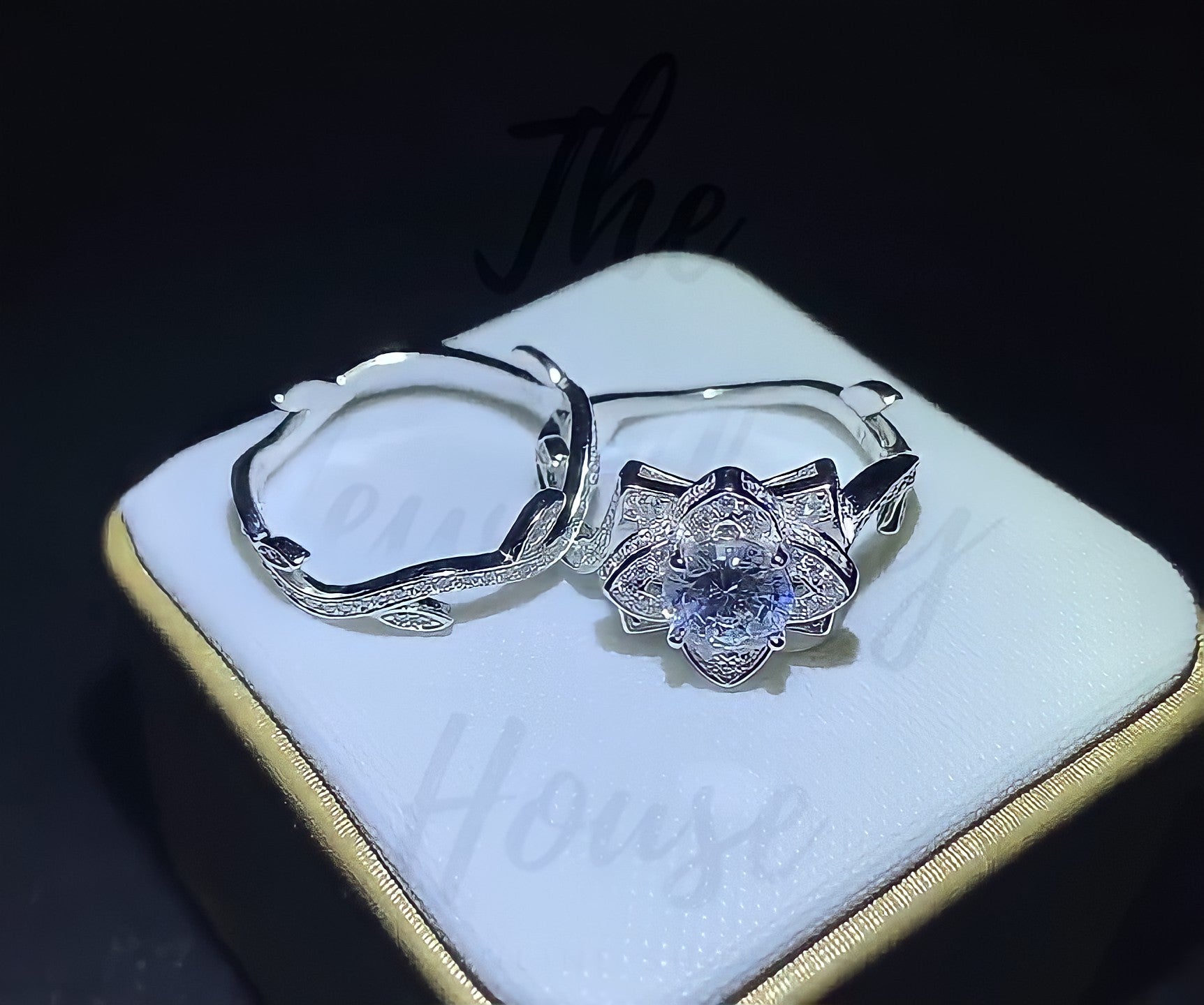 The Flower of Life 2.3 Carats Wedding Ring - the jewellery house