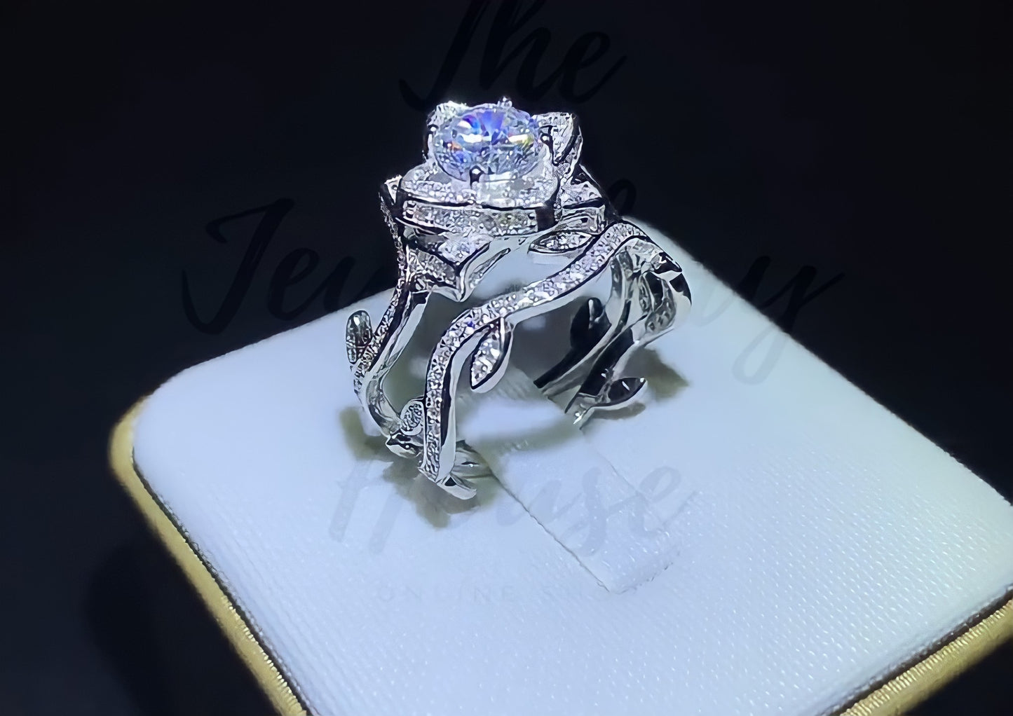 The Flower of Life 2.3 Carats Wedding Ring - the jewellery house