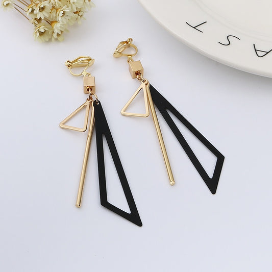 Fashion Triangle Ear Clip Earrings Without Piercing  -The Jewellery House