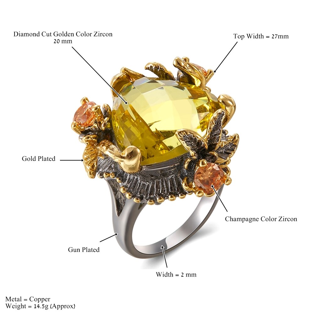 Zirconia Story Of Nature Beauty Ring - The Jewellery House