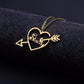 Customized Name With  Arrow Love heart Necklace With Name & Pendants - The Jewellery House