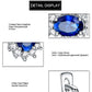 Silver Sapphire Clip Earrings Blue - the jewellery house