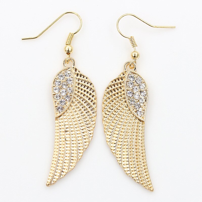 Angel Wings beauty No Pierced Rhinestone Clip on Earring - the jewellery house