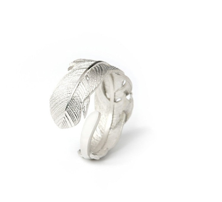 sterling silver 925 feather ring - the jewellery house