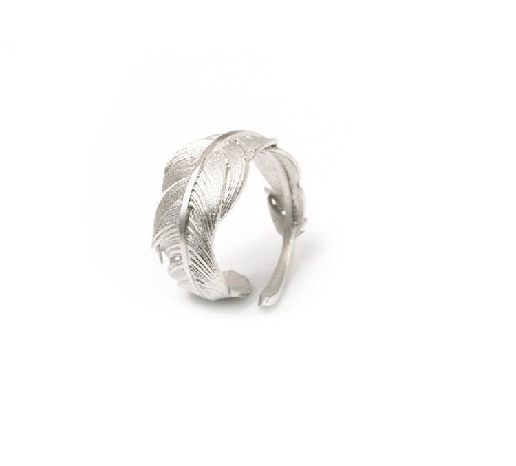 sterling silver 925 feather ring - the jewellery house