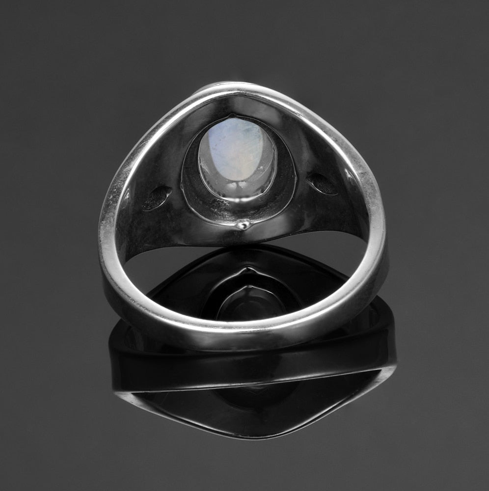 Moonstone Silver Rings Jewelry  - the jewellery house