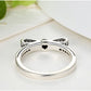 Silver Crystal Bow Knot Wedding Ring - The Jewellery House