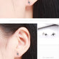 Black Stud Lightning Earrings Silver - The Jewellery House