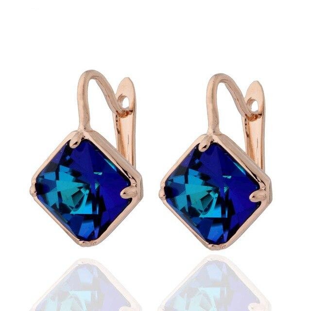 Cube Square Drop Fashion Earrings - The Jewellery House