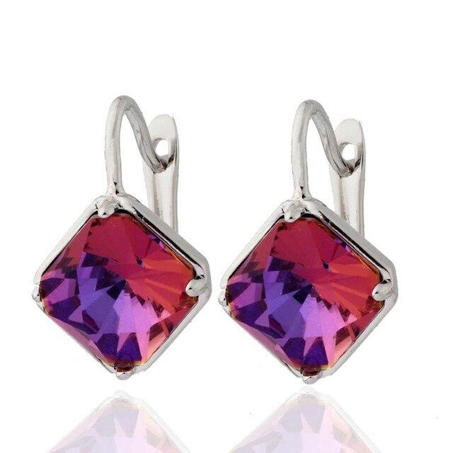 Cube Square Drop Fashion Earrings - The Jewellery House