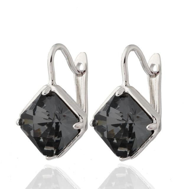 Cube Square Drop Fashion Earrings - The Jewellery House