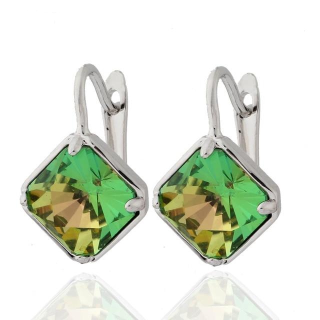 Cube Square Drop Fashion Earrings - The Jewellery House