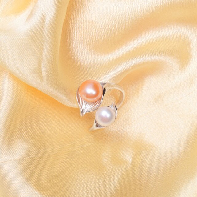 Natural Double Pearl Ring for Women - the jewellery house