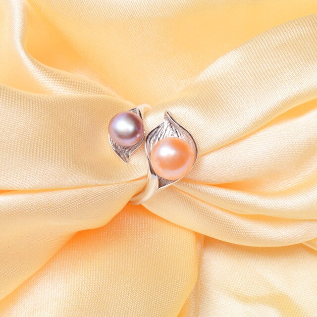 Natural Double Pearl Ring for Women - the jewellery house