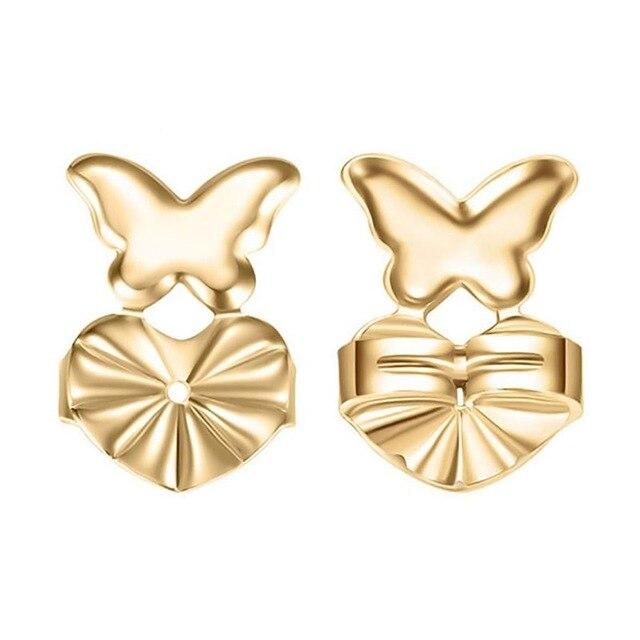 Butterfly Shape Earrings Lifters for Stretched Earlobes - the jewellery house