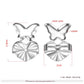 Butterfly Shape Earrings Lifters for Stretched Earlobes - the jewellery house