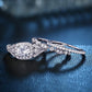 3 Pcs 1Ct Wedding CZ Ring Sets - the jewellery house