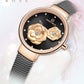 NAVIFORCE 3D Rose Fashion Ladies Watches for women - the jewellery house