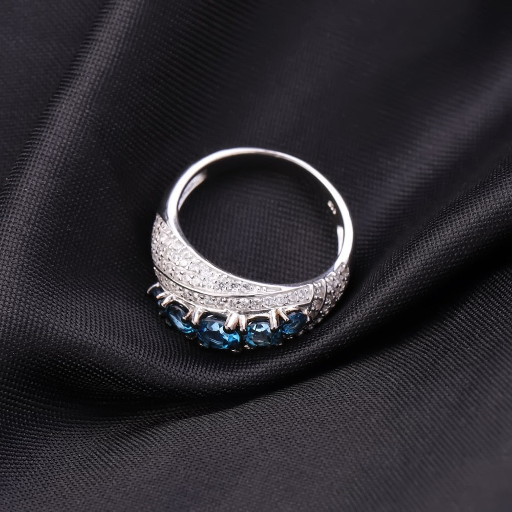 The Elegant Blue Mona Lisa Ring - the jewellery house