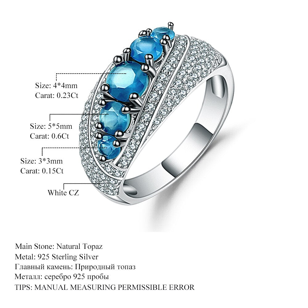 The Elegant Blue Mona Lisa Ring - the jewellery house