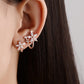 Silver Simple Earring Studs CZ Zircon Butterfly Star Flower - The Jewellery House