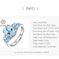 Sky Stone Blue Topaz Wedding Ring - the jewellery house