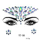 Crystal Gems Face Jewelry Stickers - The Jewellery House
