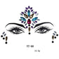 Crystal Gems Face Jewelry Stickers - The Jewellery House