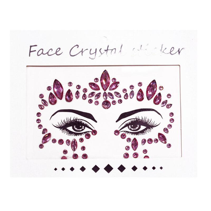 Crystal Gems Face Jewelry Stickers - The Jewellery House