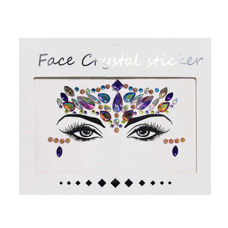 Crystal Gems Face Jewelry Stickers - The Jewellery House