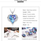 Angel Heart Swarovski Crystals Pendant  Necklace - the jewellery house