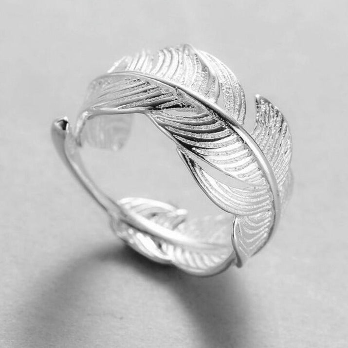 sterling silver 925 feather ring - the jewellery house