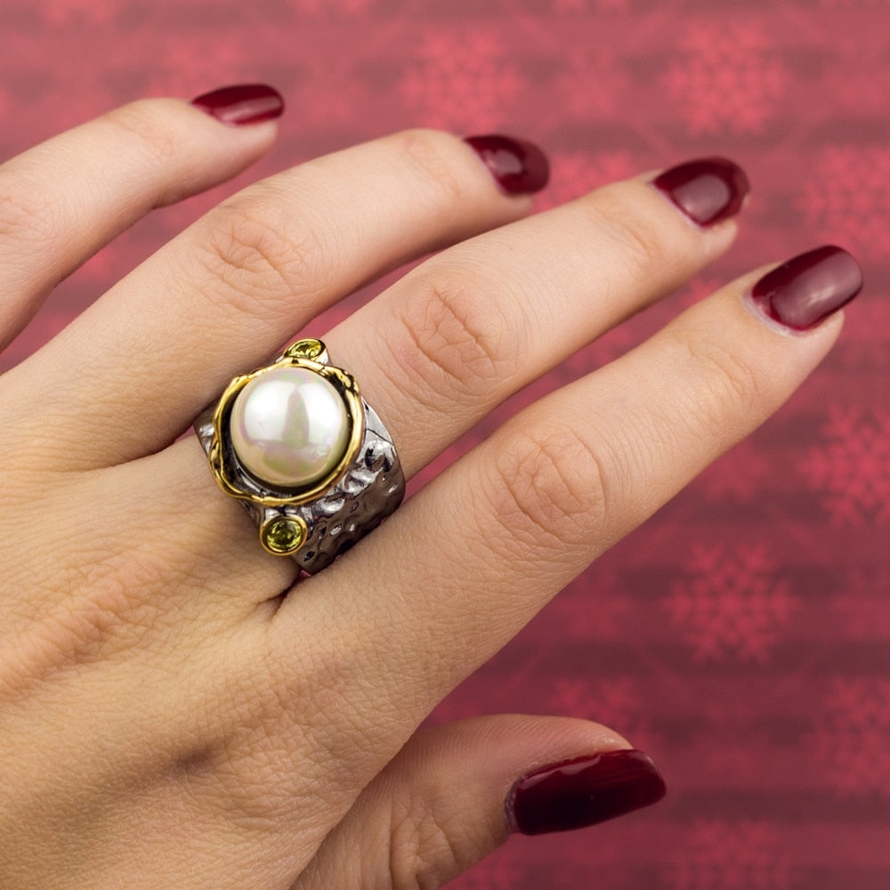 The Hot Wedding Pearl Ring - the jewellery house